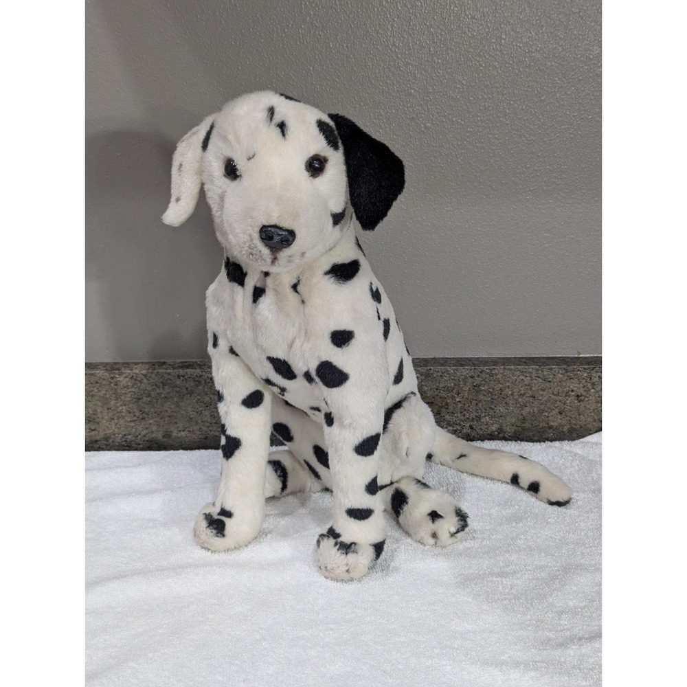 E&J Prima Classic Collection Dalmatian Dog Large Plush RARE Sitting Realistic